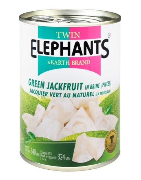 Jackfruit Green in pieces 540gr Twin Elephants