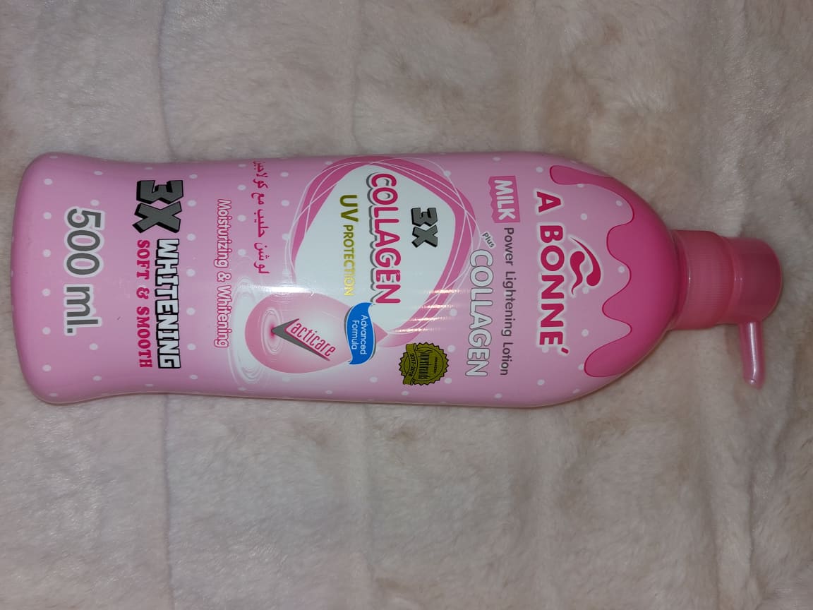 A Bonne Milk whitening Lotion + Collagen 500ml