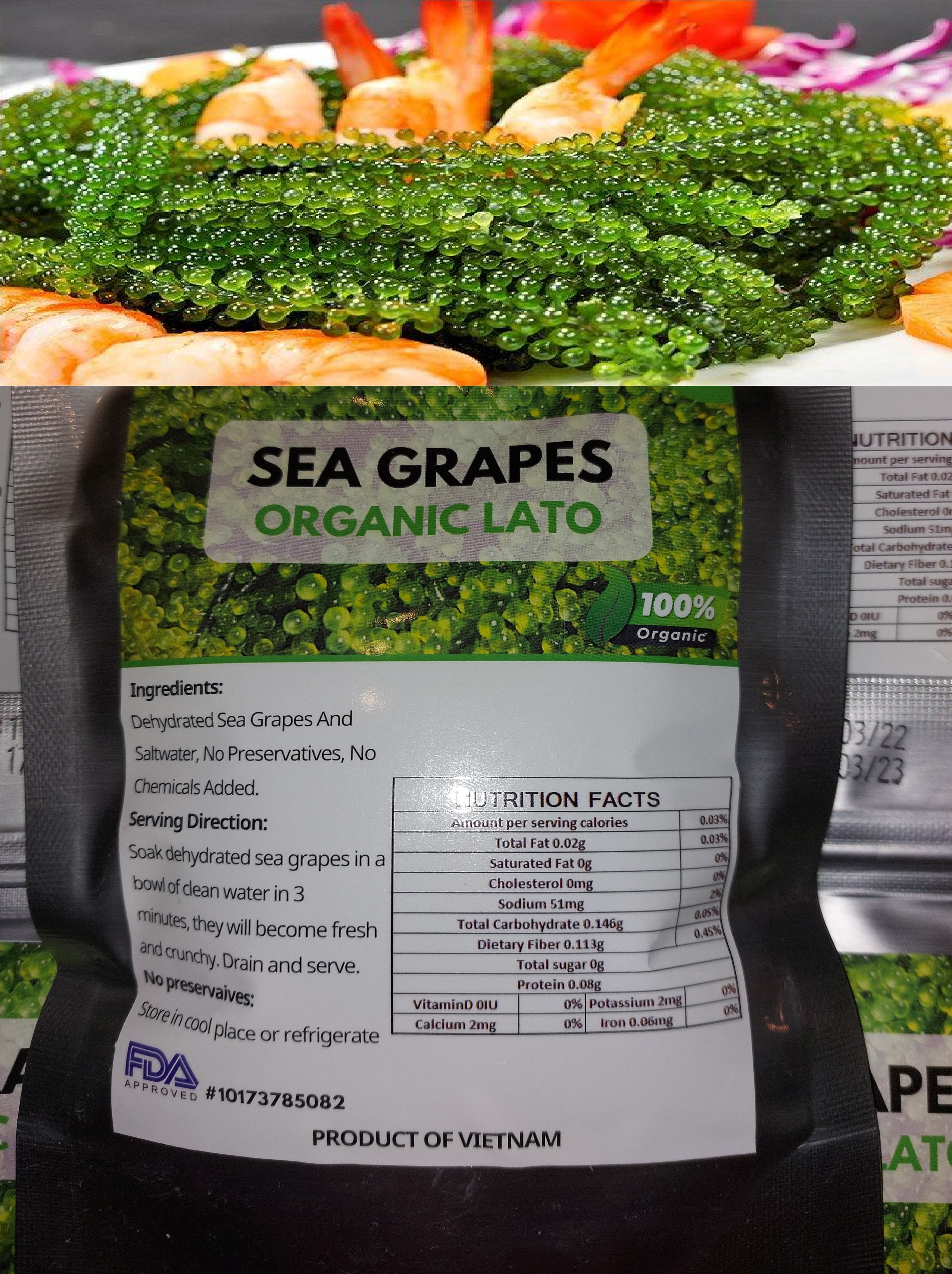 Sea Grapes/Lato Organic 100gr