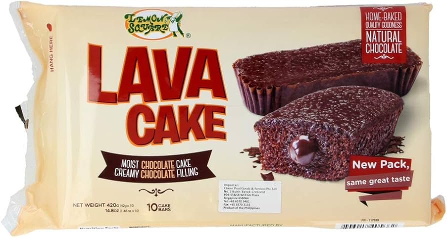 Lemon Square Chocolate Lava Cake 300gr