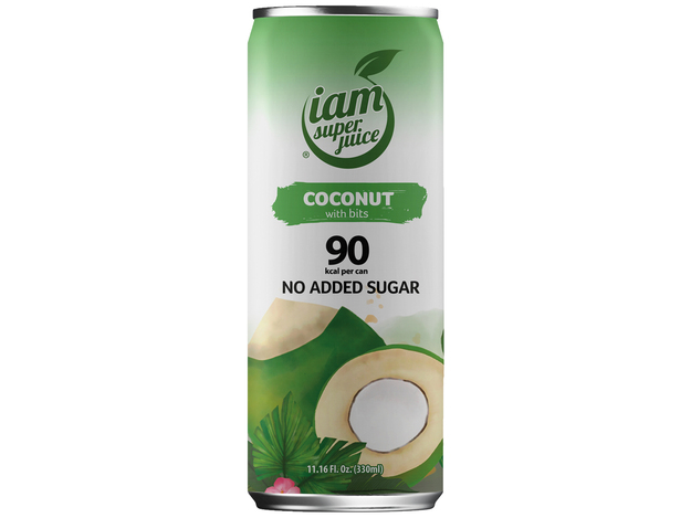 Coconut Juice w/ bits 330ml (No Added Sugar) I am Super Juice