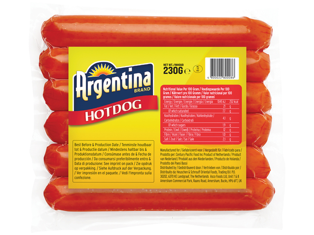 Argentina Hotdog Regular 230gr
