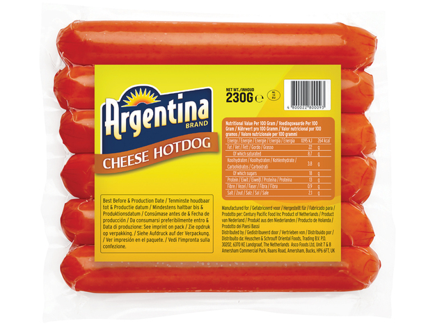 Argentina Cheese Hotdog 230gr