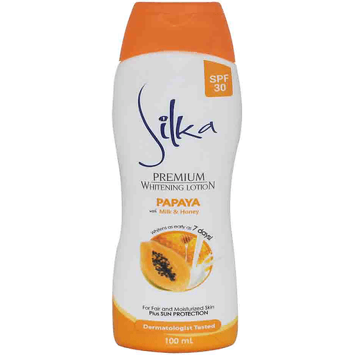 Silka Whitening Lotion Papaya w/ Milk & Honey SPF30 / 100ml