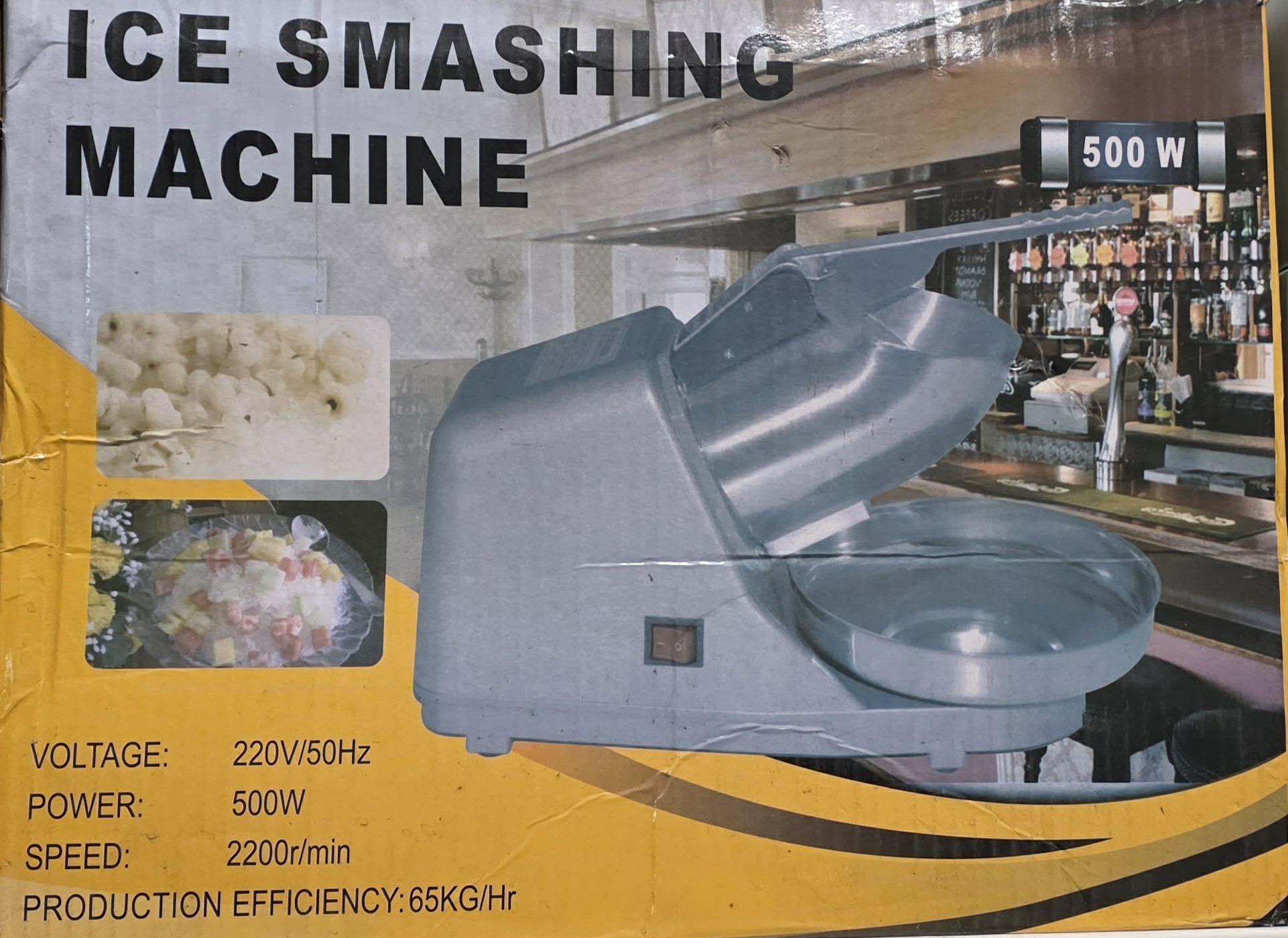Ice Crusher / Smashing Machine (Electric) 500W