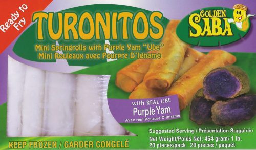 Mini Spring Rolls / Turon Banana with Ube 454 gr Golden Saba