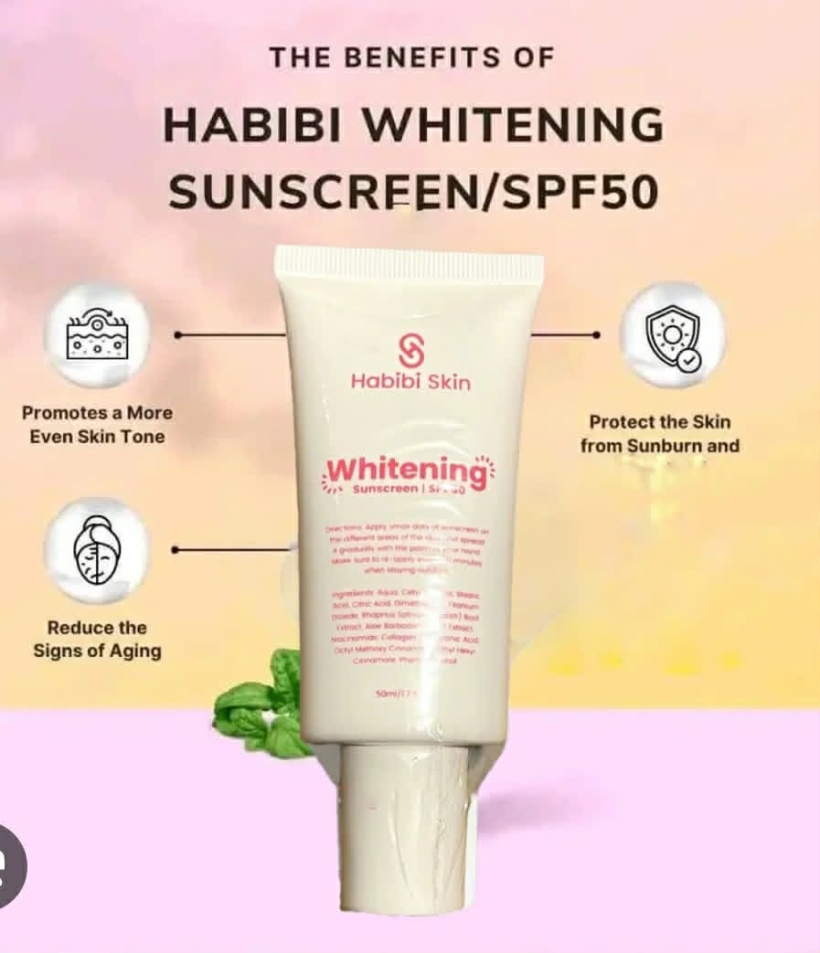 Habibi Whitening Sunscreen SPF50 / 50ml
