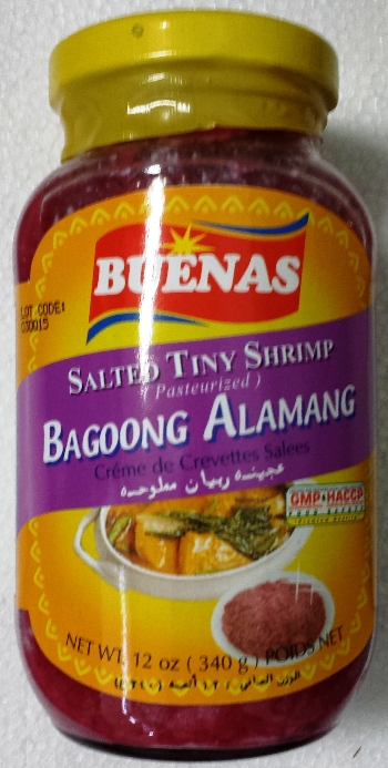 Bagoong Alamang (Salted Tiny Shrimp 340g) Buenas