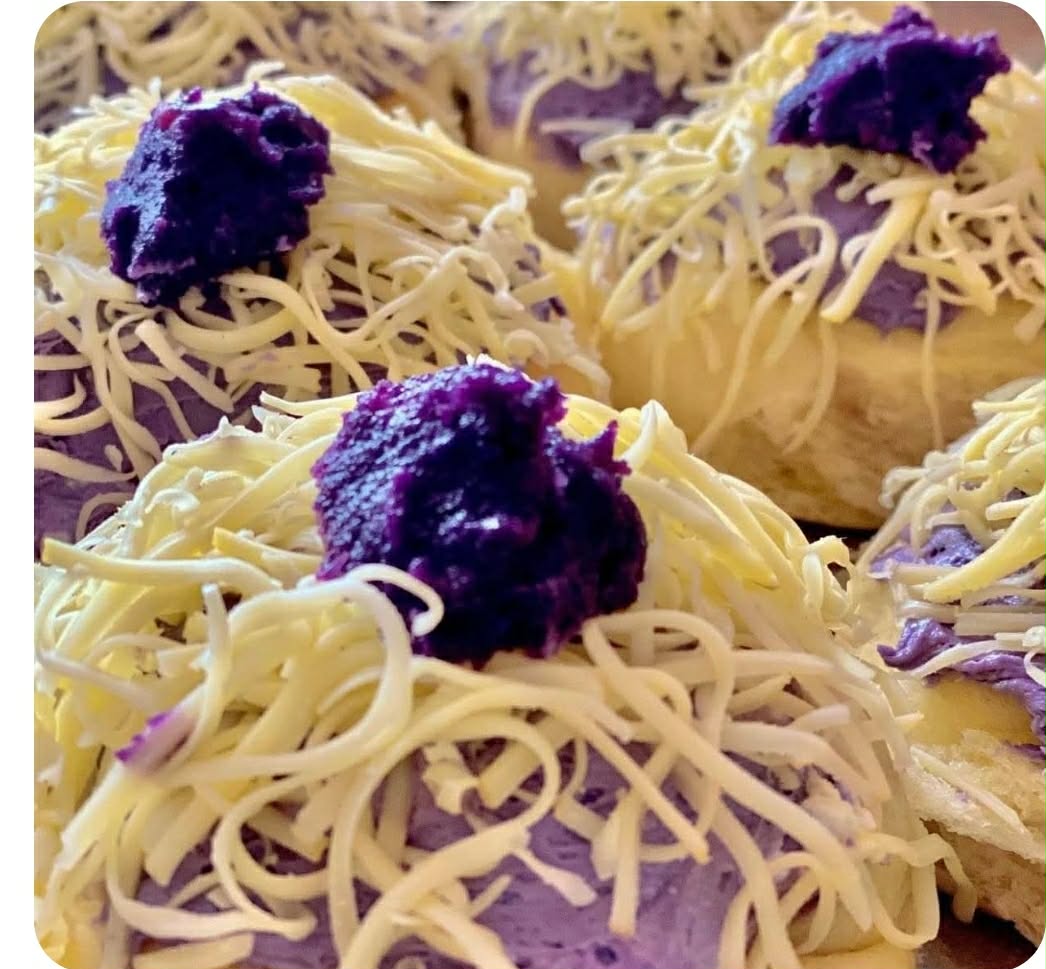Ensaymada Ube Cheese per pc