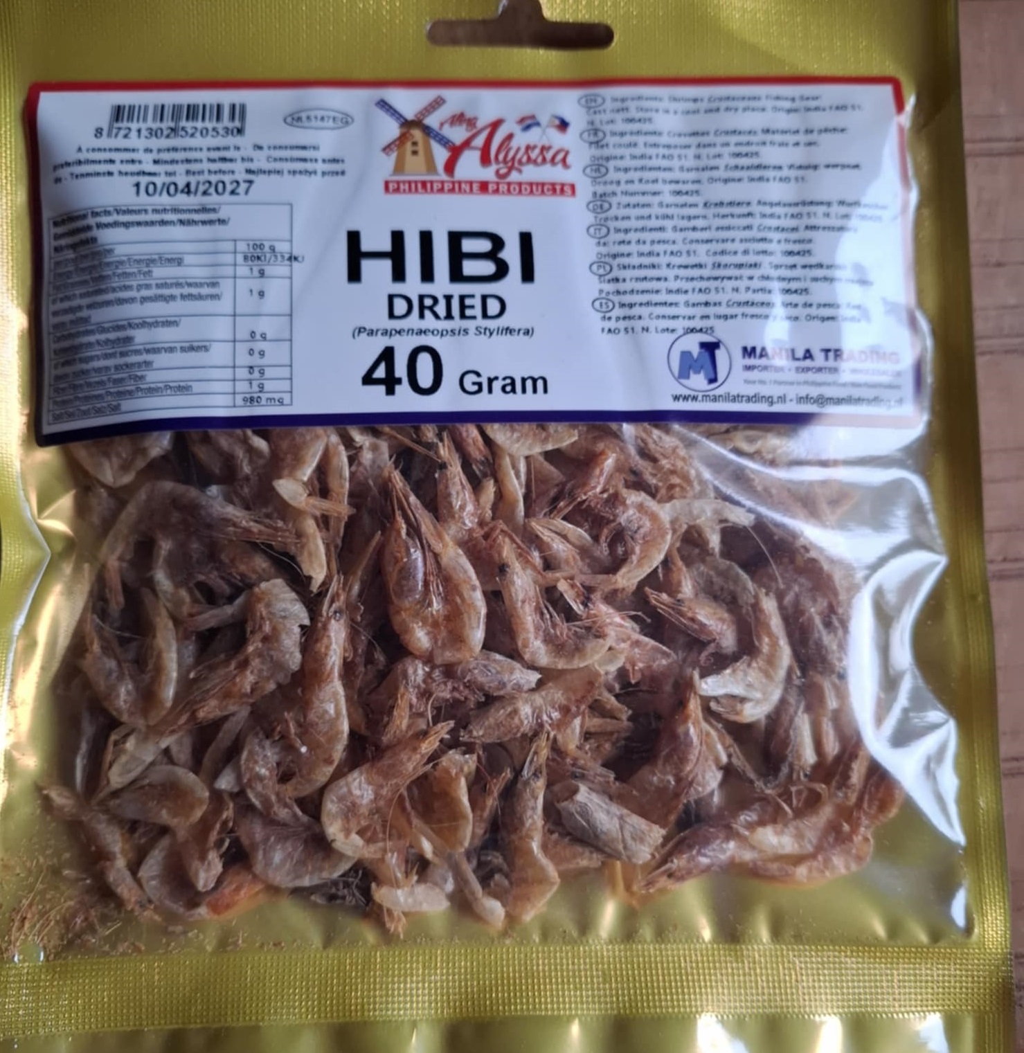 Dried Hibi (small schrimps) 40gr Aling Alyssa