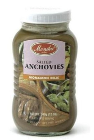 Bagoong Isda(Ginamos), Salted Anchovies 340g Monika
