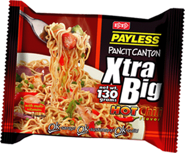 Payless Extra Big Hot Chili Pancit canton 125gx10pcs.